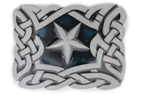 Silver Metal Texas Lone Large Star Belt Buckle Men Women Cowboys Fashion Accessories