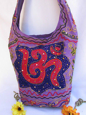 New Women Cross Body Fabric Fashion Messenger Hand India Peace Sign Purple - alwaystyle4you - 17