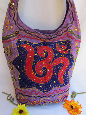 New Women Cross Body Fabric Fashion Messenger Hand India Peace Sign Purple - alwaystyle4you - 13