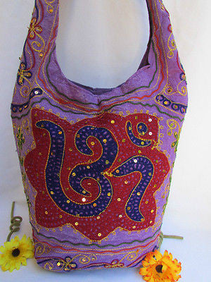 New Women Cross Body Fabric Fashion Messenger Hand India Peace Sign Purple - alwaystyle4you - 49