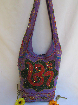 New Women Cross Body Fabric Fashion Messenger Hand India Peace Sign Purple - alwaystyle4you - 38