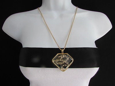 Women Gold Metal Chains Fashion Necklace Big Snake Pendant Silver Rhinestones - alwaystyle4you - 8