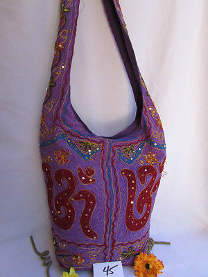 New Women Cross Body Fabric Fashion Messenger Hand India Peace Sign Purple - alwaystyle4you - 46
