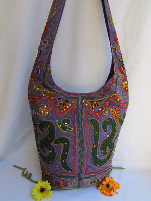 New Women Cross Body Fabric Fashion Messenger Hand India Peace Sign Purple - alwaystyle4you - 62