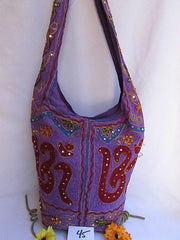 New Women Cross Body Fabric Fashion Messenger Hand India Peace Sign Purple - alwaystyle4you - 2