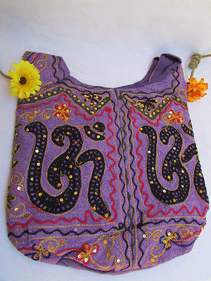 New Women Cross Body Fabric Fashion Messenger Hand India Peace Sign Purple - alwaystyle4you - 19