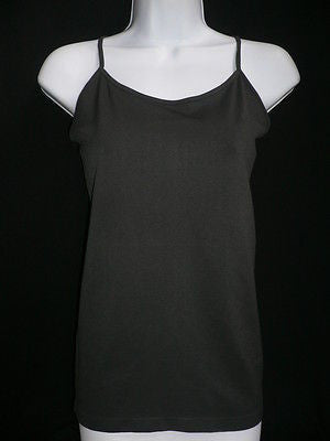 Women Charcoal Basic Tank Top Sexy Camisole Spaghetti Straps Plus Size Medium Large - alwaystyle4you - 1