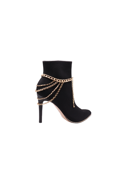 Brand New Women Gold Metal Boot Chain Bracelet Anklet Shoe Multi Strand Wave Charm