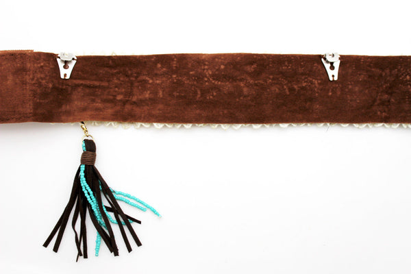 White Winter Boot Toppers Turquoise Blue Gold Bead Knee High Tassel Lace New Women Western Fashion Accessories