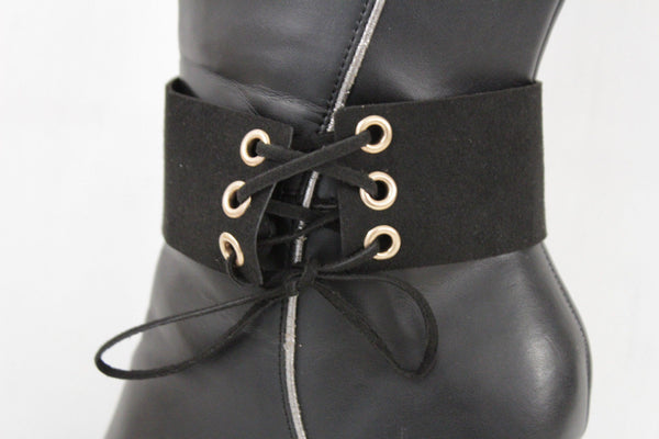 Brown Black Lavender Gold Blue Animal Print Leopard Corset Shoe Boot Anklet Bracelet Accessories