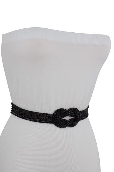 Mesh Braided Metal Hip High Waist Belt New Women Fashion Accessories Plus Size XS-XL