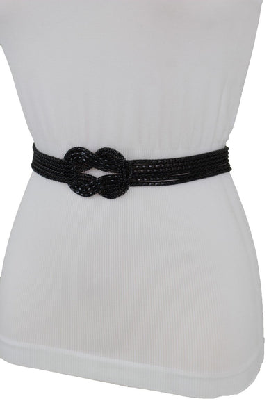 Mesh Braided Metal Hip High Waist Belt New Women Fashion Accessories Plus Size XS-XL