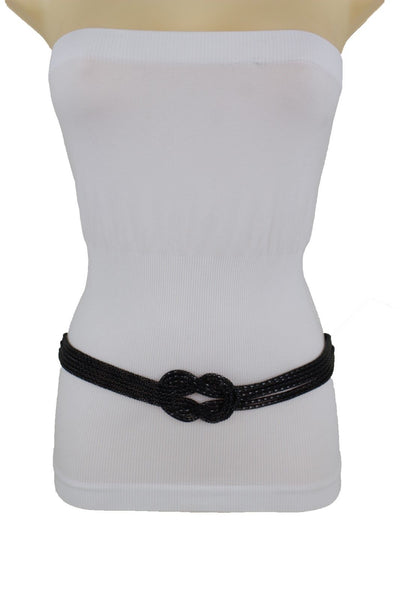 Mesh Braided Metal Hip High Waist Belt New Women Fashion Accessories Plus Size XS-XL