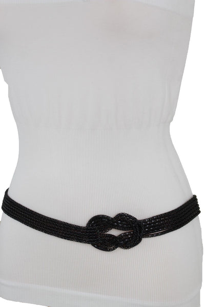 Mesh Braided Metal Hip High Waist Belt New Women Fashion Accessories Plus Size XS-XL