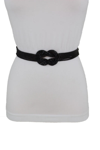 Mesh Braided Metal Hip High Waist Belt New Women Fashion Accessories Plus Size XS-XL