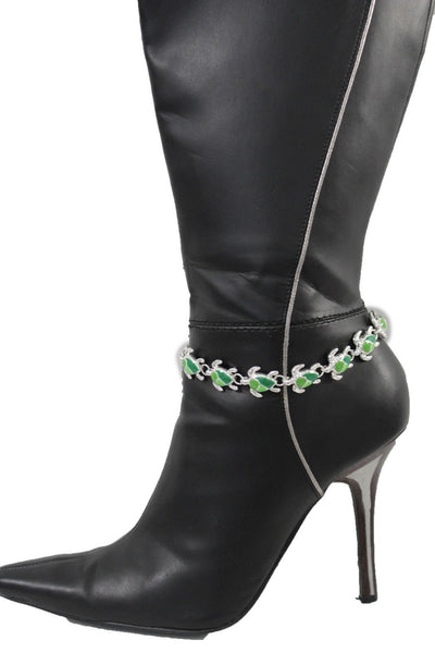 Silver Metal Boot Chain Bracelet Anklet Shoe Bling Mini Turtle Charm Nautical Women Hot Fashion
