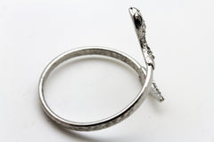 Gold / Silver Metal Narrow Cuff Bracelet Wrap Around Snake Bangle New Women Fashion Jewelry Accessories - alwaystyle4you - 3