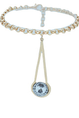 Women Gold Metal Western Boot Chain Bracelet Anklet Shoe Fancy Drop Bling Charm Adjustable One Size