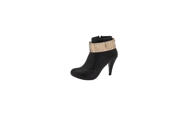 Brand New Women Gold Metal Bling Plate Chain Boot Bracelet Strap Shoe Charm Anklet Band