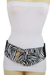 Gold Metal Twisted Braided Beads Belt M L XL