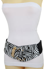 Gold Metal Twisted Braided Beads Belt M L XL