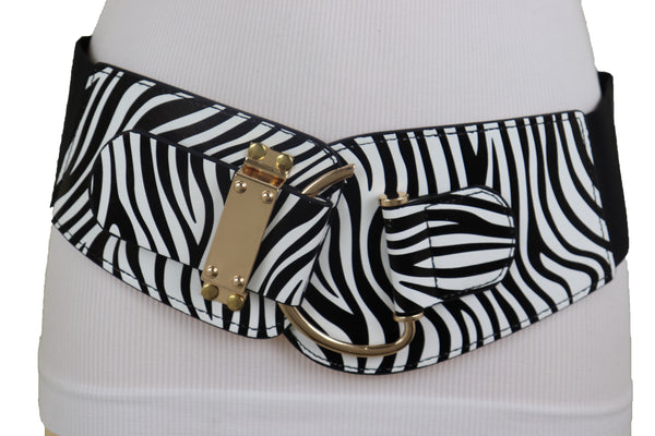 Brand New Women Gold Metal Twisted Braided Beads Belt M L XL