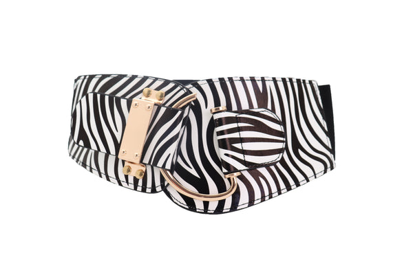 Brand New Women Gold Metal Twisted Braided Beads Belt M L XL