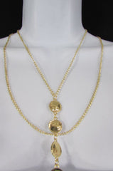 New Women Gold Body Chain Classic Circles Long Necklace Sexy Fashion Jewelry - alwaystyle4you - 2