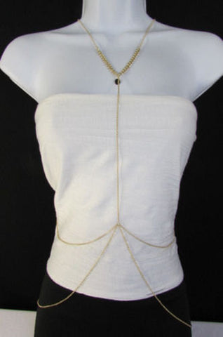 New Women Classic Style Thin Gold Metal Body Chain Necklace Hot Fashion Jewelry - alwaystyle4you - 2
