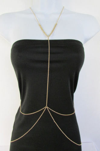 New Women Classic Style Thin Gold Metal Body Chain Necklace Hot Fashion Jewelry - alwaystyle4you - 1