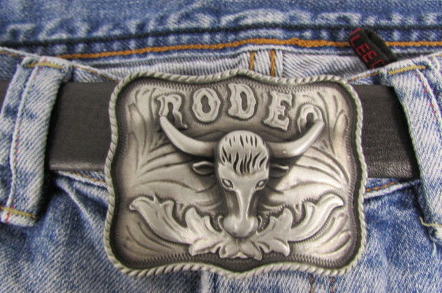 New Men Antique Silver Metal Cowboy Western 3D Belt Buckle Rodeo Bull Head Skull - alwaystyle4you - 1