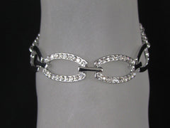 New Women Silver Metal Thin Chains Fashion Casual Anklet Foot Oval Thin Rhinestones Pool Beach - alwaystyle4you - 2