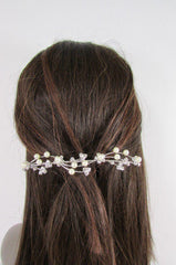 New Women Silver Rhinestones Flower Fashion Metal Head Pin Fashion Jewelry Hair Accessories - alwaystyle4you - 3