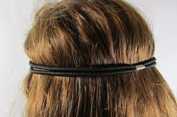 New Rhinestone Silver Women Fashion Metal Side Head Band Forehead Jewelry Hair Accessories Wedding - alwaystyle4you - 2