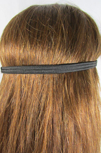 New Trendy Rhinestone Silver Women Fashion Metal Side Head Band Forehead Jewelry Hair Accessories Wedding - alwaystyle4you - 3