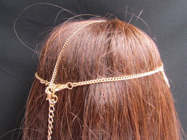 Brand New Gold Women Fashion Multi Circlet Coin Bead Metal Head Chain Forehead Fashion Jewelry Hair Accessories Beach Party - alwaystyle4you - 3