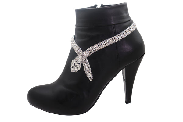 Brand New Women Gold Metal Boot Chain Bracelet Shoe Charm Jewelry Bling Skeleton Skull