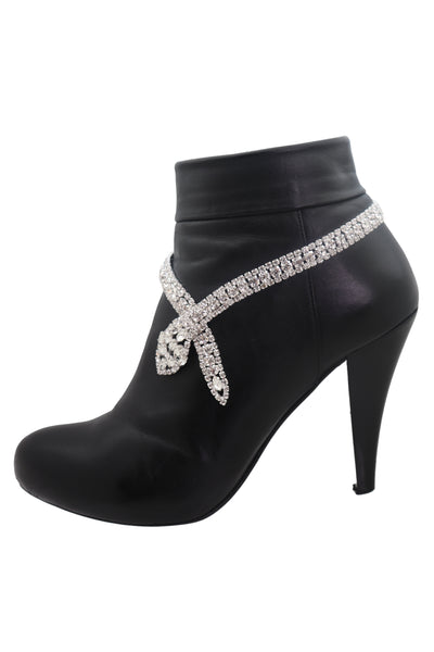 Brand New Women Gold Metal Boot Chain Bracelet Shoe Charm Jewelry Bling Skeleton Skull