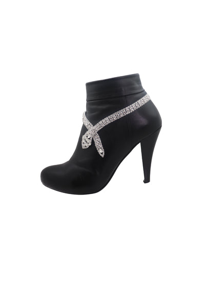 Brand New Women Gold Metal Boot Chain Bracelet Shoe Charm Jewelry Bling Skeleton Skull