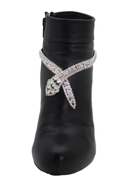 Brand New Women Gold Metal Boot Chain Bracelet Western Shoe Bot Tie Ribbon Charm Jewelry