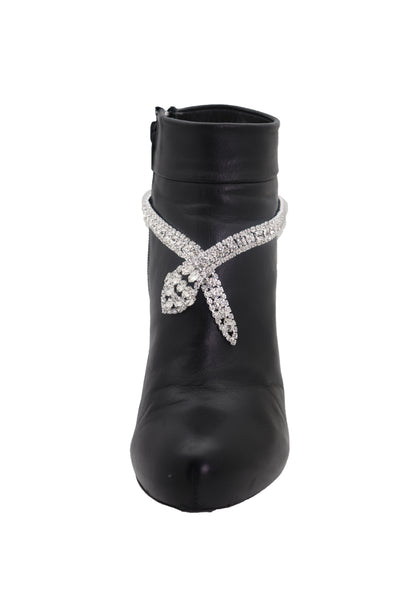 Brand New Women Gold Metal Boot Chain Bracelet Western Shoe Bot Tie Ribbon Charm Jewelry