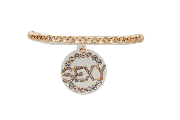 Women Gold Metal Chain Boot Bracelet Anklet Shoe SEXY Charm Hip Hop Street Fashion Jewelry