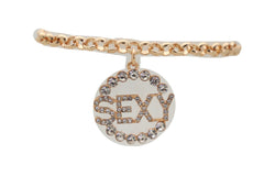 Gold Metal Chain Boot Bracelet Anklet Shoe SEXY Charm Hood