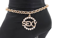 Gold Metal Chain Boot Bracelet Anklet Shoe SEXY Charm Hood