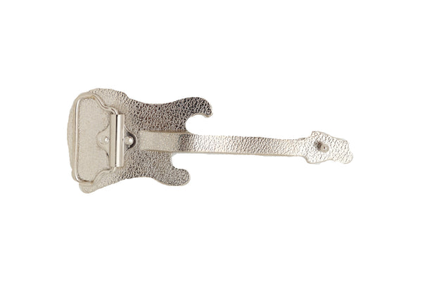 Brand New Men Women Electric Guitar Music Silver Metal Belt Buckle Biker Fashion Accessory