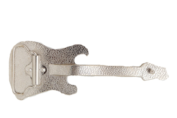 Brand New Men Women Electric Guitar Music Silver Metal Belt Buckle Biker Fashion Accessory