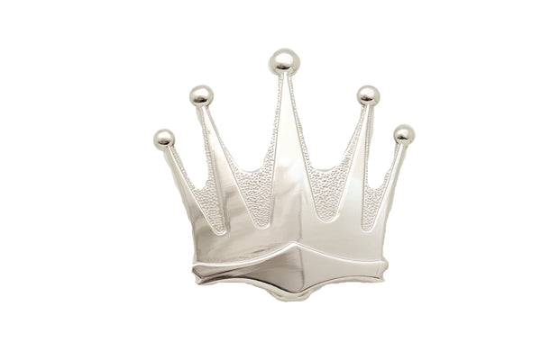 Brand New Men Women Silver Metal Belt Buckle Cowboy Western Fashion King Crown Big Size