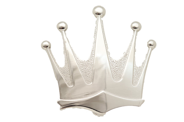 Brand New Men Women Silver Metal Belt Buckle Cowboy Western Fashion King Crown Big Size