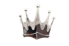 Men Women Silver Metal Belt Buckle Cowboy Western Fashion King Crown Big Size