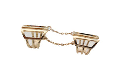 Women Gold Cuff Ring Metal Long Finger Double Adjustable Band Up to Size 9